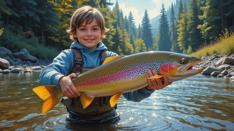 Trout Fishing near Portland, Oregon